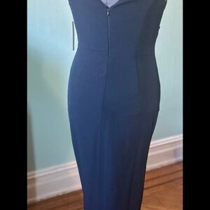 Elegant Navy Blue Women's Dress